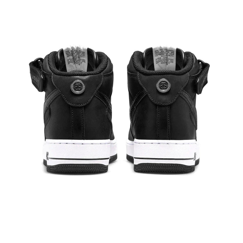 Nike x Stussy Air Force 1 Mid 'Black White'