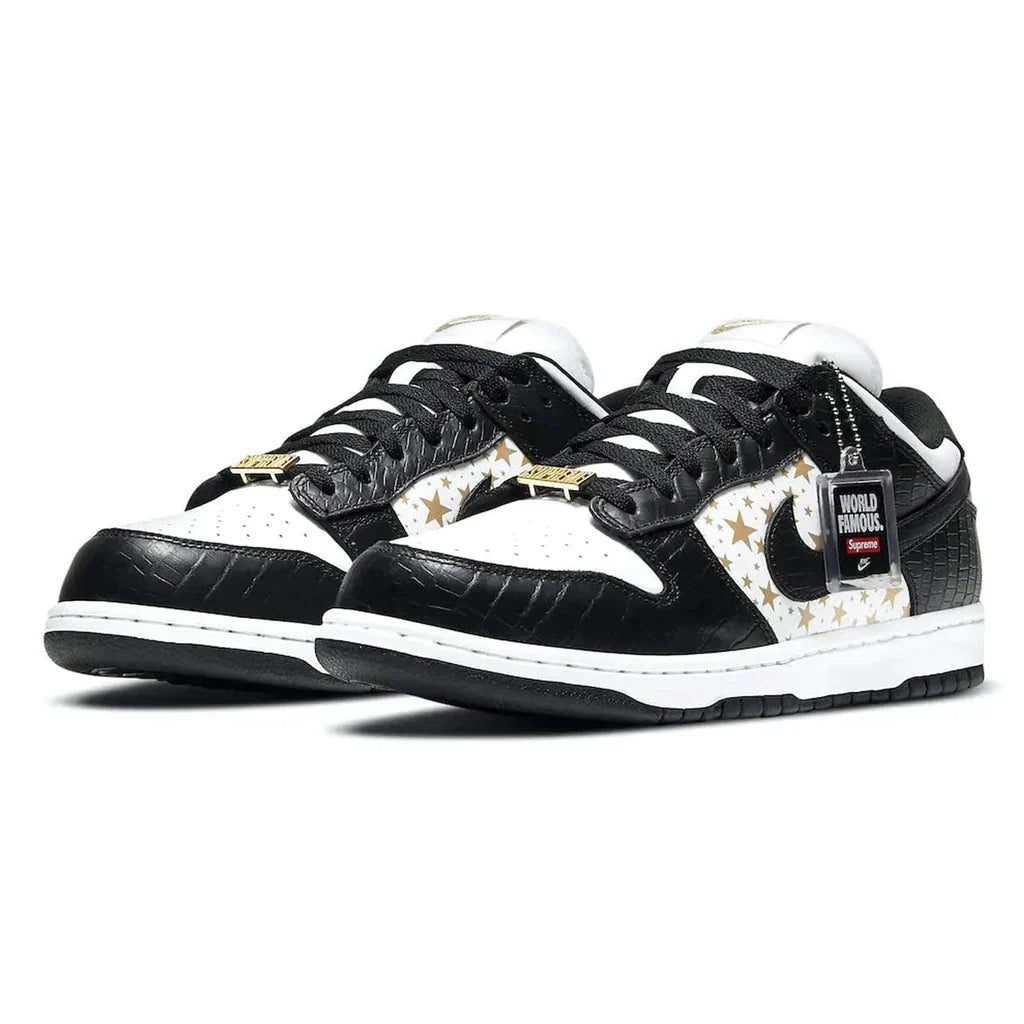 Nike SB x Supreme Dunk Low 'Stars Black'
